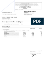 Renseignements Pré-Analytiques: Laboratoire de Biologie Medicale Conflans Eurofins Biolab