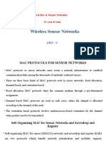 Wireless Sensor Networks: Ad-Hoc & Sensor Networks IV Year II Sem