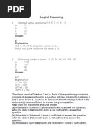 HCL Logical Reasoning Set1