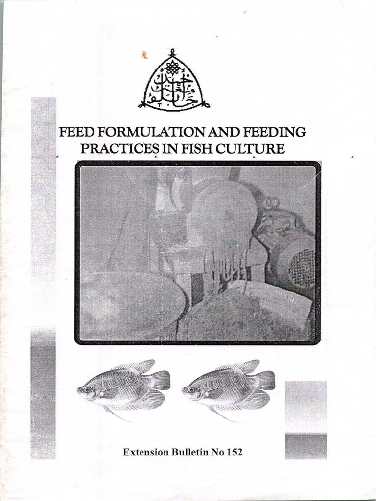 Feed Formulation and Feeding Practices in Fish Culture PDF