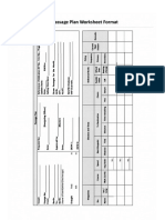 Passage Plan Work Sheet