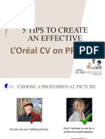 5 Tips To Create An Effective: L'Oréal CV On Profile