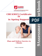 WORKBOOK SUBJECT 7 CHCAGE004 Implement Interventions With Older People at Risk CHCAGE003 Co Ordinat