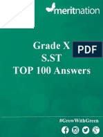 Grade X S.ST Top 100 Answers: #Growwithgreen