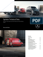 Sprinter Technical Data Brochure