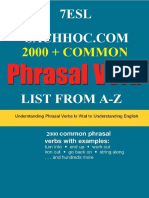 2000+ Common Phrasal Verbs List From A-Z