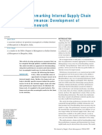 Benchmarking Internal Supply Chain Performance: Development of A Framework