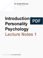 Introduction to Personality with Dr. Peterson