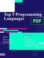 Top 5 Programming Languages