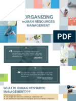 Organizing - HRM