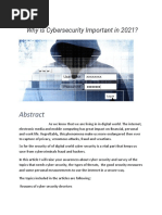 Cyber Security in 2021