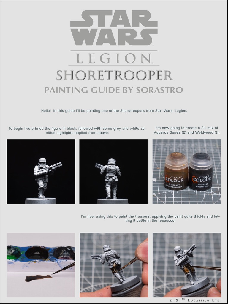 Shoretrooper: Painting Guide by Sorastro | PDF | Blue | Artistic Techniques