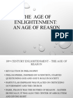 The Age of Enlightenment: An Age of Reason