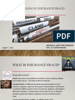 The Problem of Insurance Fraud