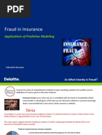 Fraud in Insurance: Applications of Predictive Modeling