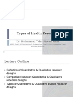 Lecture 2 RM Types of Health Research