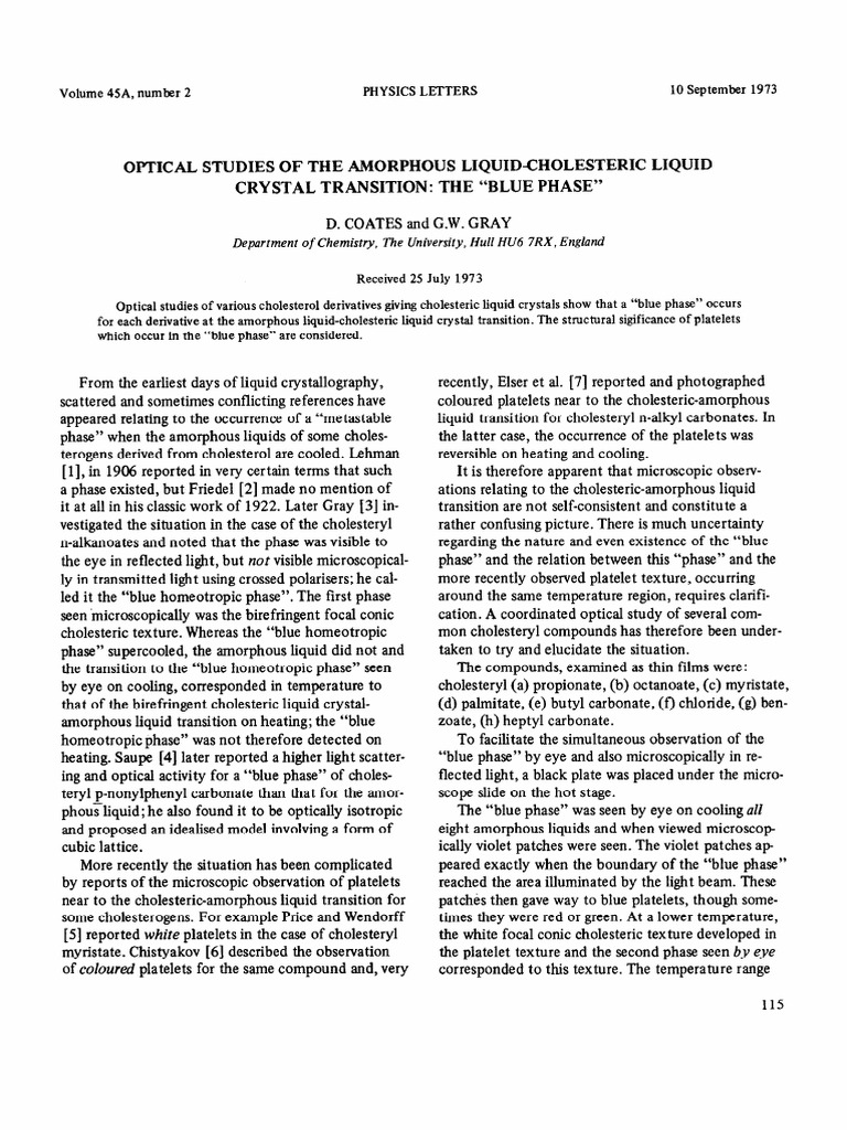 Coates 1973 PDF Liquid Crystal Phase (Matter)