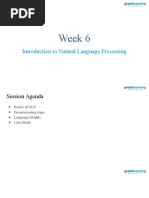 Week 6: Introduction To Natural Language Processing