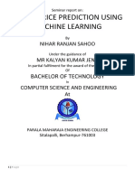 House Price Prediction Using Machine Learning: Bachelor of Technology