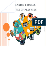 Planning Process, Types of Planning