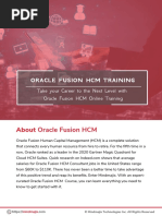 Oracle Fusion HCM Course Curriculum - Mindmajix