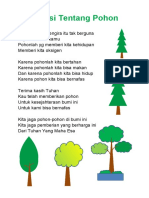 Puisi Tentang Pohon