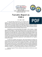 Narrative Report On Smea: Division of Cebu Province Rosalino L. Arreglado Elementary School