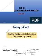 Electric Field Gauss's Law Infinite Line Charge Cylinders