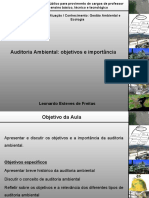 Aula Auditoria Ambiental - Objetivos e Importância