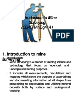 Introduction To Mine Surveying