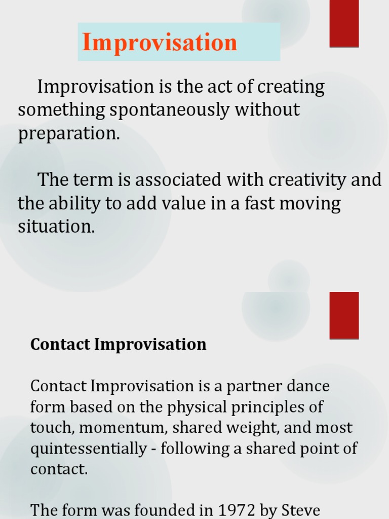 IMPROV | Download Free PDF | Improvisation | Symmetry
