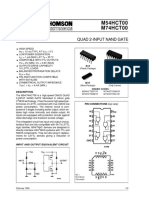 M54HCT00 M74HCT00: Quad 2-Input Nand Gate