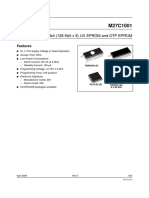 1 Mbit (128 Kbit X 8) UV EPROM and OTP EPROM: Features