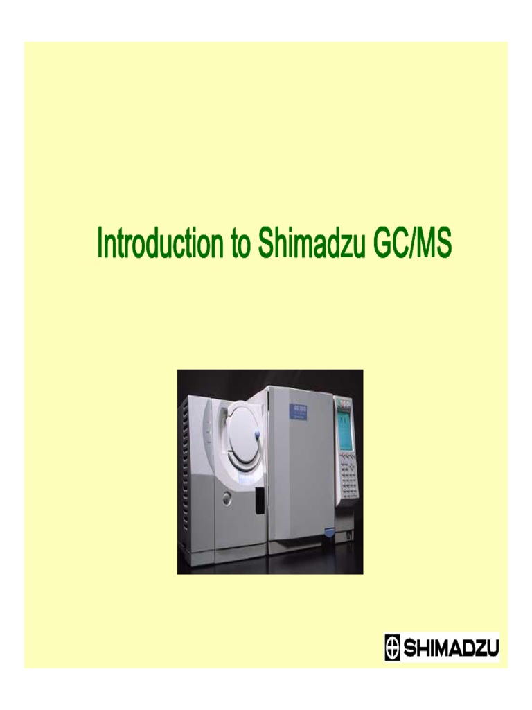Introduction to Shimadzu GC/MS: A Comprehensive Overview of Gas ...