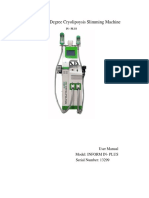 INFORM 360 Degree Cryolipoysis Slimming Machine: User Manual Model: Inform In-Plus Serial Number: 13299