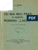 Nicolae Iorga - Cei Mai Mici Frați Ai Noștri- Romanii Ladini, Tipografia Universul, Valenii de Munte, 1938