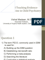 503 - Using and Teaching Evidence Based Medicine in Child Psychiatry