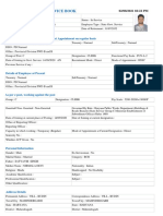 Service Book: Details of Employee at The Time of First Appointment On Regular Basis