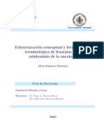 Estructuracion Conceptual y Formalizacion Terminografica de Frasemas en El Subdominio de La Oncologia 0