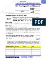 JOB SHEET A6E3 Turn Signal/Hazard Diagnosis: A6/U8/L2 Lighting Systems Diagnosis and Repair