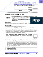 JOB SHEET A6F3 Driver Information Systems