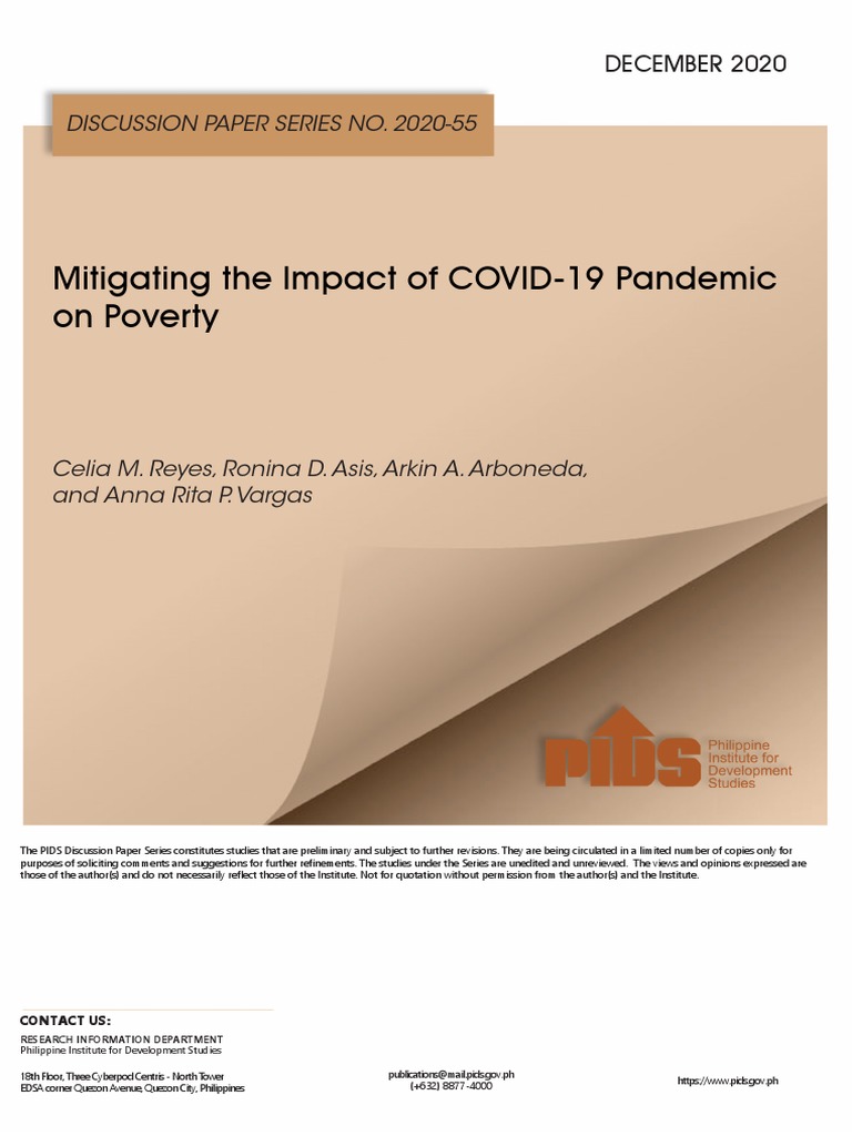 COVID-19's Impact on Poverty in the Philippines | PDF | Mindanao ...
