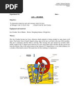 Experiment No.4 Jaw Crusher