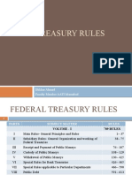 Treasury Rules: Iftikhar Ahmed Faculty Member AATI Islamabad