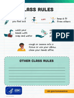 COVID19 K 12 School Posters Class Rules