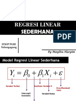 Regresi Linear Sederhana