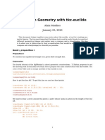 Euclidean Geometry With Tkz-Euclide: Alain Matthes January 23, 2020