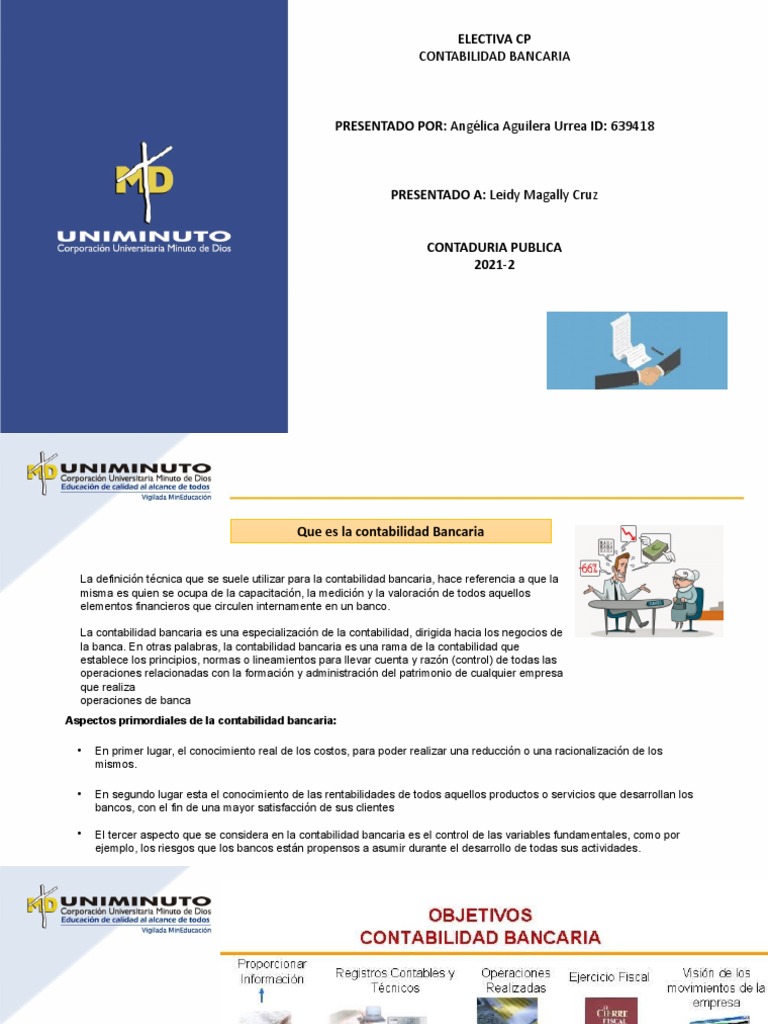 Contabilidad Bancaria Pdf Contabilidad Bancos