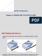 Chapter 4: Forces Due To Static Fluids: EM 208: Fluid Mechanics