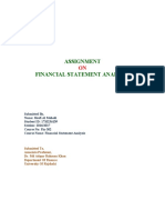 Assignment Financial Statement Analysis